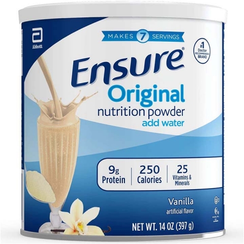 Sữa bột dinh dưỡng Ensure 397g, Vani (6 hộp/lốc)
